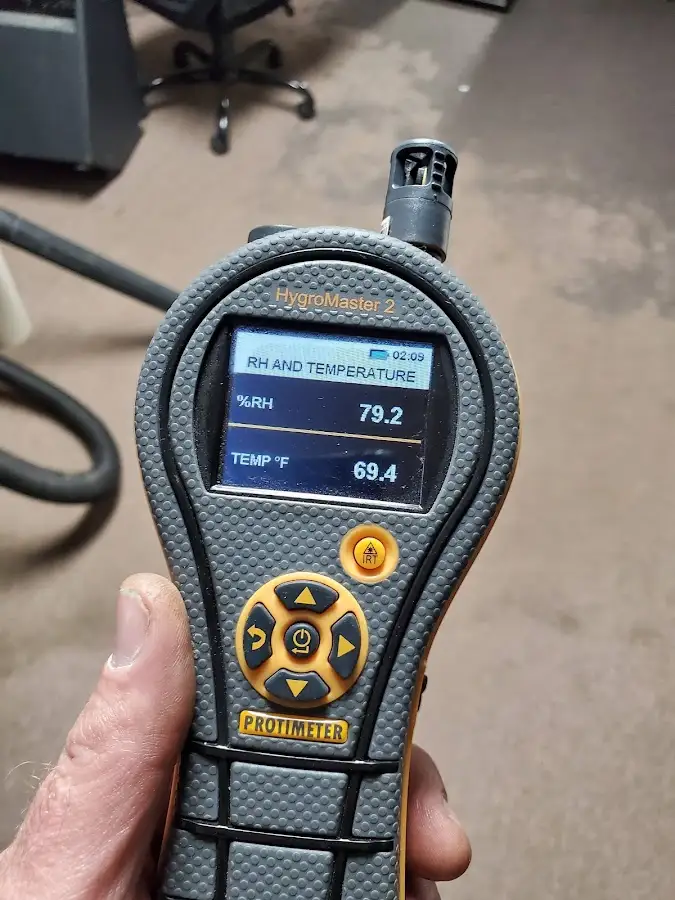 Moisture meter humidity assessment for Fire & Smoke Damage Restoration in Rayne